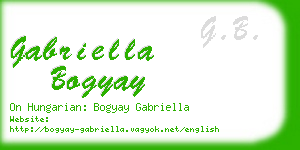 gabriella bogyay business card